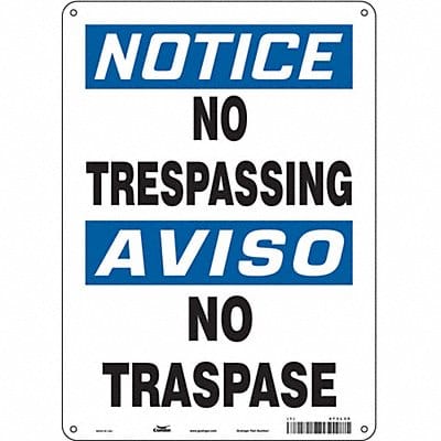 J7002 Safety Sign 14 inx10 in Polyethylene