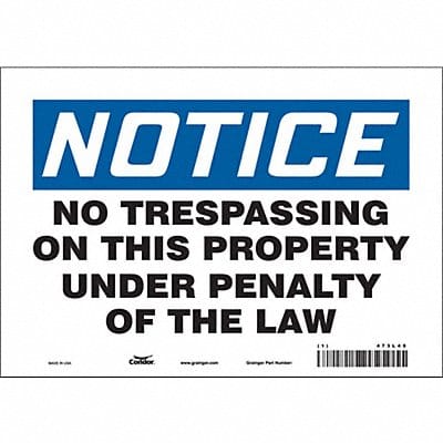 Safety Sign 7 in x 10 in Vinyl