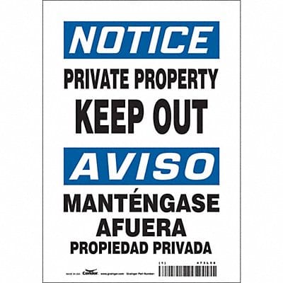 Safety Sign 10 in x 7 in Vinyl