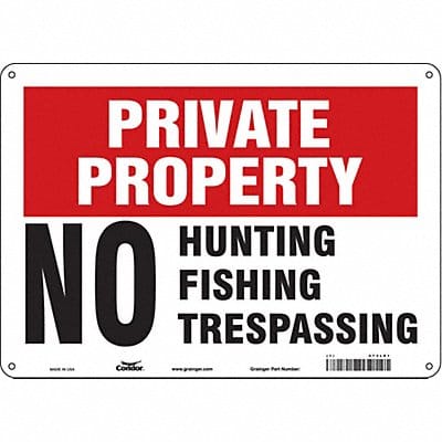 Safety Sign 10 inx14 in Aluminum