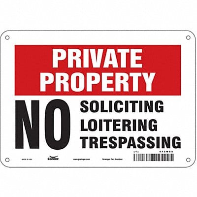 Safety Sign 7 in x 10 in Aluminum