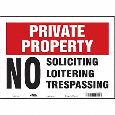 Safety Sign 10 inx14 in Vinyl