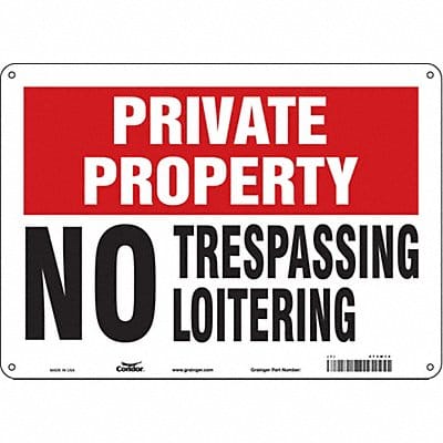 Safety Sign 10 inx14 in Polyethylene