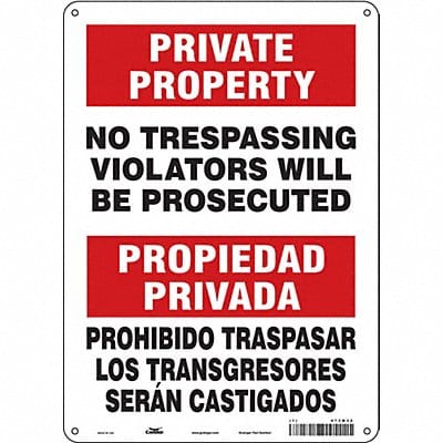 Safety Sign 14 inx10 in Polyethylene
