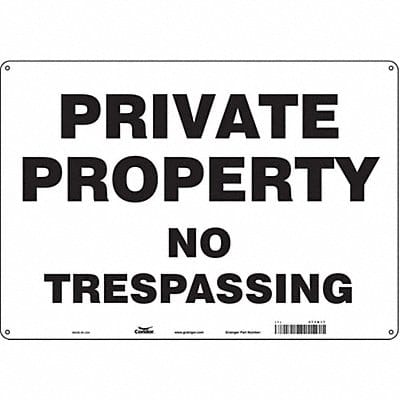 Safety Sign 14 in x 20 in Polyethylene