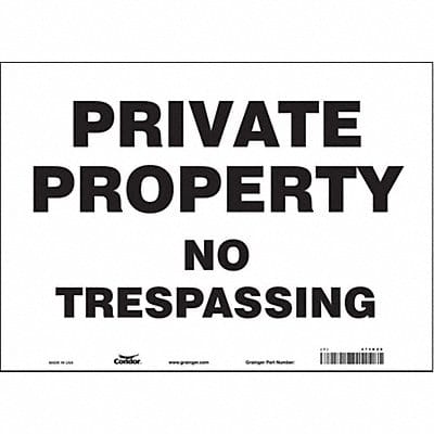 Safety Sign 10 inx14 in Vinyl