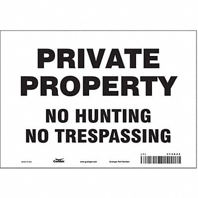 Safety Sign 7 in x 10 in Vinyl
