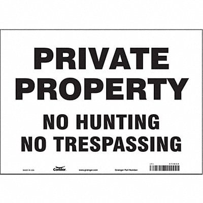Safety Sign 10 in x 14 in Vinyl
