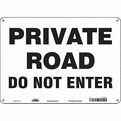 Safety Sign 10 inx14 in Polyethylene