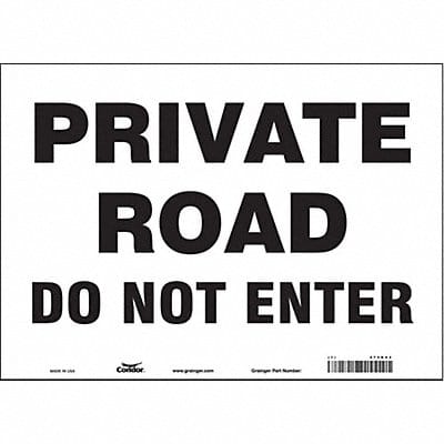 Safety Sign 10 inx14 in Vinyl