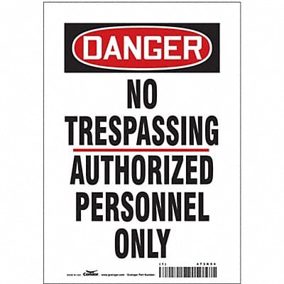 Safety Sign 10 in x 7 in Vinyl
