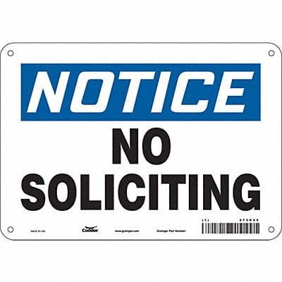 Safety Sign 7 in x 10 in Polyethylene