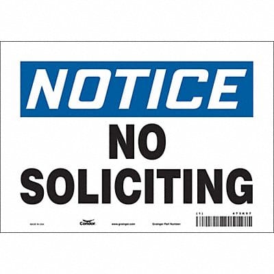 Safety Sign 7 in x 10 in Vinyl