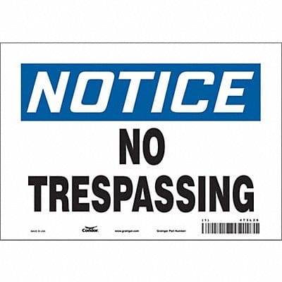 Safety Sign 7 in x 10 in Vinyl