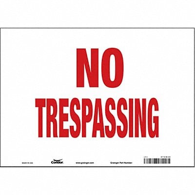 Safety Sign 10 in x 14 in Vinyl