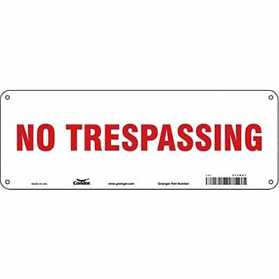 Safety Sign 5 in x 14 in Polyethylene