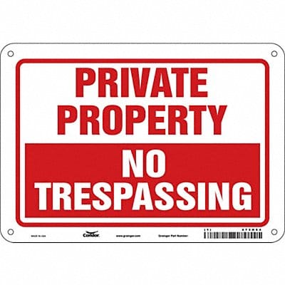 Safety Sign 7 inx10 in Polyethylene