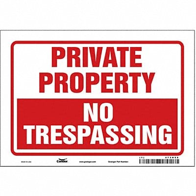 Safety Sign 7 inx10 in Vinyl