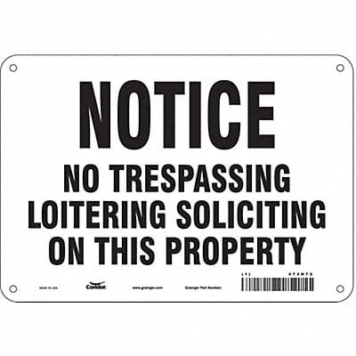 Safety Sign 7 inx10 in Polyethylene