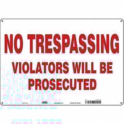 Safety Sign 14 inx20 in Aluminum