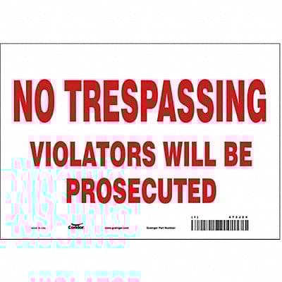 Safety Sign 7 in x 10 in Vinyl