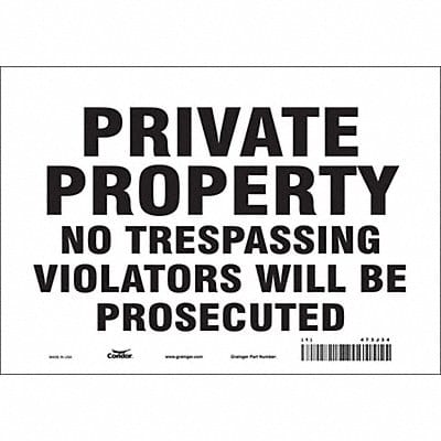 Safety Sign 7 in x 10 in Vinyl