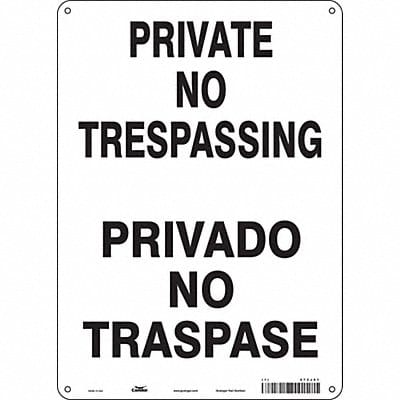 Safety Sign 14 inx10 in Polyethylene