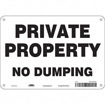Safety Sign 7 in x 10 in Polyethylene