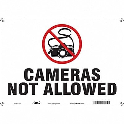 Safety Sign 10 in x 14 in Polyethylene