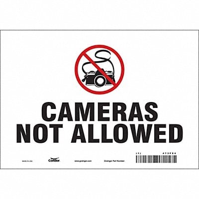 Safety Sign 7 in x 10 in Vinyl