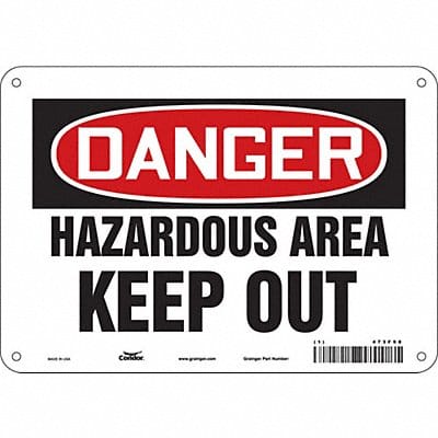 Safety Sign 7 in x 10 in Polyethylene Safety Sign 7 in x 10 in Polyethylene