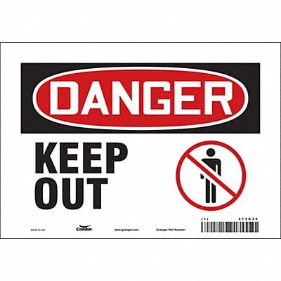 Safety Sign 7 in x 10 in Vinyl