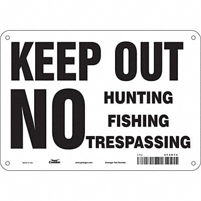 Safety Sign 7 in x 10 in Aluminum