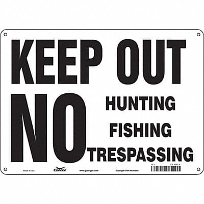 Safety Sign 10 inx14 in Polyethylene
