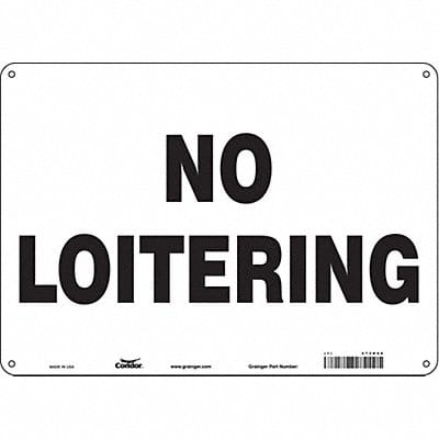 Safety Sign 10 in x 14 in Aluminum