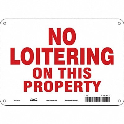 Safety Sign 7 in x 10 in Aluminum