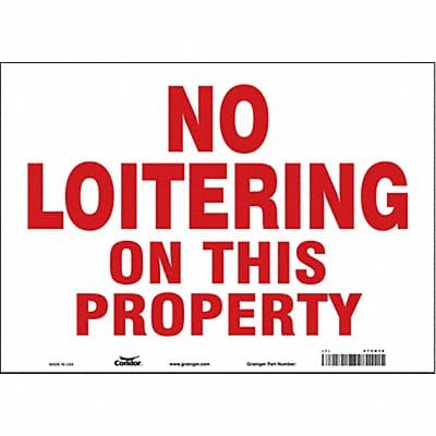 Safety Sign 10 in x 14 in Vinyl