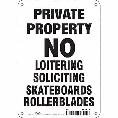 Safety Sign 10 in x 7 in Polyethylene