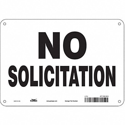 Safety Sign 7 in x 10 in Polyethylene