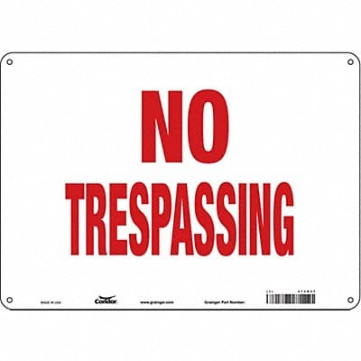 Safety Sign 10 inx14 in Aluminum