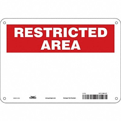 Safety Sign 7 in x 10 in Polyethylene