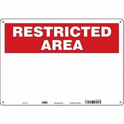 Safety Sign 14 inx20 in Polyethylene