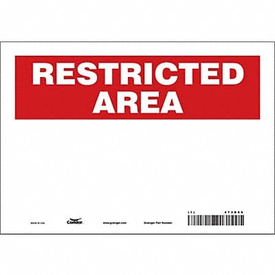 Safety Sign 7 in x 10 in Vinyl