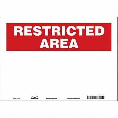 Safety Sign 10 in x 14 in Vinyl