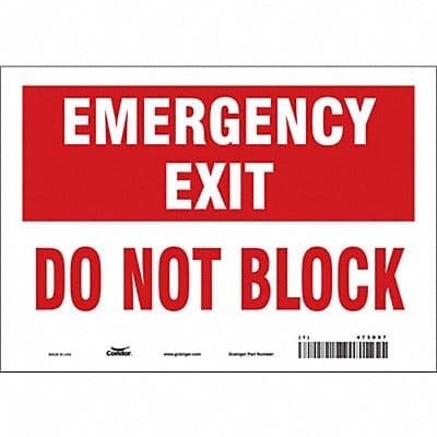 Safety Sign 7 in x 10 in Vinyl