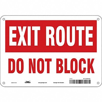 Safety Sign 7 in x 10 in Aluminum