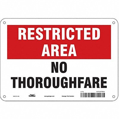 Safety Sign 7 in x 10 in Aluminum