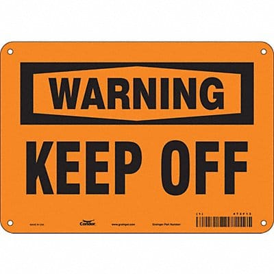 Safety Sign 7 in x 10 in Aluminum