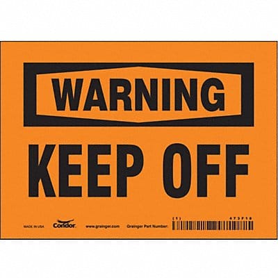 Safety Sign 5 in x 7 in Vinyl