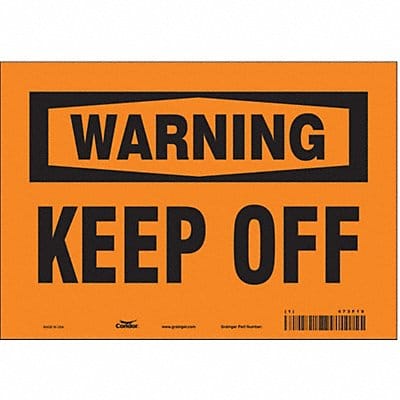 Safety Sign 7 inx10 in Vinyl